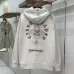 Chrome Hearts Zip Hoodie Vintage Cross Graphic Front & Back, Off White & Black & Red #A68773
