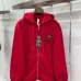 Chrome Hearts Zip Hoodie Vintage Cross Graphic Front & Back, Off White & Black & Red #A68773