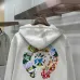 Chrome Hearts Zip Up Hoodie Colorful Circular Print, Off White & Black #A68774
