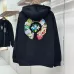 Chrome Hearts Zip Up Hoodie Colorful Circular Print, Off White & Black #A68774