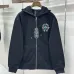 Chrome Hearts Zip Up Hoodie Colorful Circular Print, Off White & Black #A68774