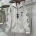Chrome Hearts Zip Up Hoodie Scroll Print On Sleeves, Off White & Black #A68772