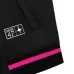 Dior 47 Neon Pink Trim Varsity Bomber Jacket, Black #A69023