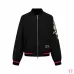 Dior 47 Neon Pink Trim Varsity Bomber Jacket, Black #A69023