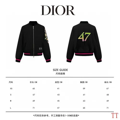 Dior 47 Neon Pink Trim Varsity Bomber Jacket, Black #A69023