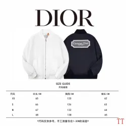 Dior Christian Dior Couture Embroidered Padded Bomber Jacket, White Black #A69024