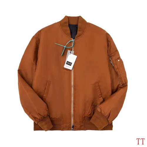 Dior Classic Embroidered Padded Bomber Jacket, Caramel #A69026