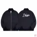 Dior Embroidered Logo Padded Bomber Jacket, White and Black #A69022