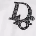 Dior Large D Logo Embroidered Padded Bomber Jacket, White and Black #A69027