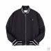 Dior Large D Logo Embroidered Padded Bomber Jacket, White and Black #A69027