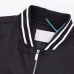 Dior Large D Logo Embroidered Padded Bomber Jacket, White and Black #A69027