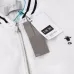 Dior Large D Logo Embroidered Padded Bomber Jacket, White and Black #A69027