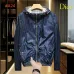 Dior Men’s Reversible Hooded Windbreaker Jacket, Navy & Black #A67898