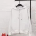 Dior Reversible Oblique Logo Zip Up Hoodie, White and Grey Monogram #A69036