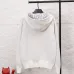 Dior Reversible Oblique Logo Zip Up Hoodie, White and Grey Monogram #A69036