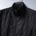 Fendi Men FF Embossed Stand‑Collar Zip‑Up Jacket | Black & Navy Blue #A68150