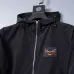 Fendi Men's Hooded Windbreaker Jacket with Embroidered Logo #B54185