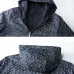 Fendi Men’s Reversible FF‑Print Hooded Jacket, Navy Blue #A67900