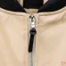 Givenchy Runway Beige Black Sleeve Zip Varsity Jacket #A69179