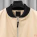 Givenchy Runway Beige Black Sleeve Zip Varsity Jacket #A69179