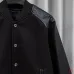 Givenchy Runway Black Wool Leather Sleeve Varsity Jacket #A69180