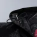 Gucci 2026 Fall‑Winter GG Jacquard Hooded Jacket, Black, Burgundy #A68188