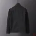 Gucci 2026 Fall‑Winter GG Jacquard Stand‑Collar Jacket, Black #A68184
