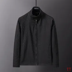 Gucci 2026 Fall‑Winter GG Jacquard Stand‑Collar Jacket, Black #A68184
