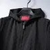 Gucci 2026 Fall‑Winter GG Jacquard Zip‑Up Hooded Jacket, Black #A68182