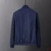 Gucci GG Monogram Baseball-Collar Jacket, Black, Navy Blue #A68185