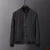 Gucci GG Monogram Baseball-Collar Jacket, Black, Navy Blue #A68185