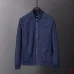 Gucci GG Monogram Baseball-Collar Jacket, Black, Navy Blue #A68185