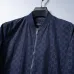 Gucci GG Monogram Baseball-Collar Jacket, Black, Navy Blue #A68185
