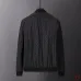 Gucci GG Monogram Baseball-Collar Jacket, Black, Navy Blue #A68185