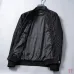 Gucci GG Monogram Baseball-Collar Jacket, Black, Navy Blue #A68185