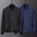 Gucci GG Monogram Baseball-Collar Jacket, Black, Navy Blue #A68185