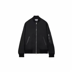 Loewe Bomber Jacket With Anagram Embroidery, Black #A68468