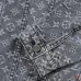 LV Red Figure Embroidery Monogram Washed Denim Jacket #A67685