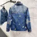 LV x Pharrell Animal Embroidered Loose Denim Jacket #A67672