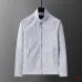 Louis Vuitton 2026 Fall Winter Stand Collar Jacket, Blue Monogram Stripe, Light Grey #A69031