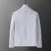 Louis Vuitton 2026 Fall Winter Stand Collar Jacket, Blue Monogram Stripe, Light Grey #A69031