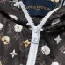 Louis Vuitton 2026 Fall‑Winter Daisy Floral Print Zip‑Up Hooded Jacket, Brown #A68180