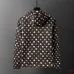 Louis Vuitton 2026 Fall‑Winter Daisy Floral Print Zip‑Up Hooded Jacket, Brown #A68180
