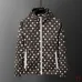 Louis Vuitton 2026 Fall‑Winter Daisy Floral Print Zip‑Up Hooded Jacket, Brown #A68180