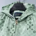 Louis Vuitton 2026 Fall‑Winter Monogram Zip‑Up Hooded Jacket Men Outerwear, Green #A68178