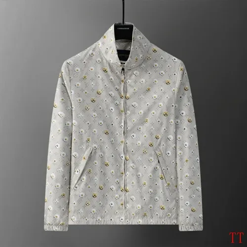 Louis Vuitton 26FW Stand Collar Full Print Daisy Zip Jacket, Beige #A69038