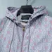 Louis Vuitton All‑Over Print Hooded Zip‑Up Windbreaker Jacket Men Casual Outerwear, Light Purple #A68171