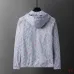 Louis Vuitton All‑Over Print Hooded Zip‑Up Windbreaker Jacket Men Casual Outerwear, Light Purple #A68171