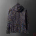 Louis Vuitton Damier Polka-Dot Hooded Jacket, Brown Blue #A68179
