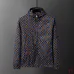 Louis Vuitton Damier Polka-Dot Hooded Jacket, Brown Blue #A68179